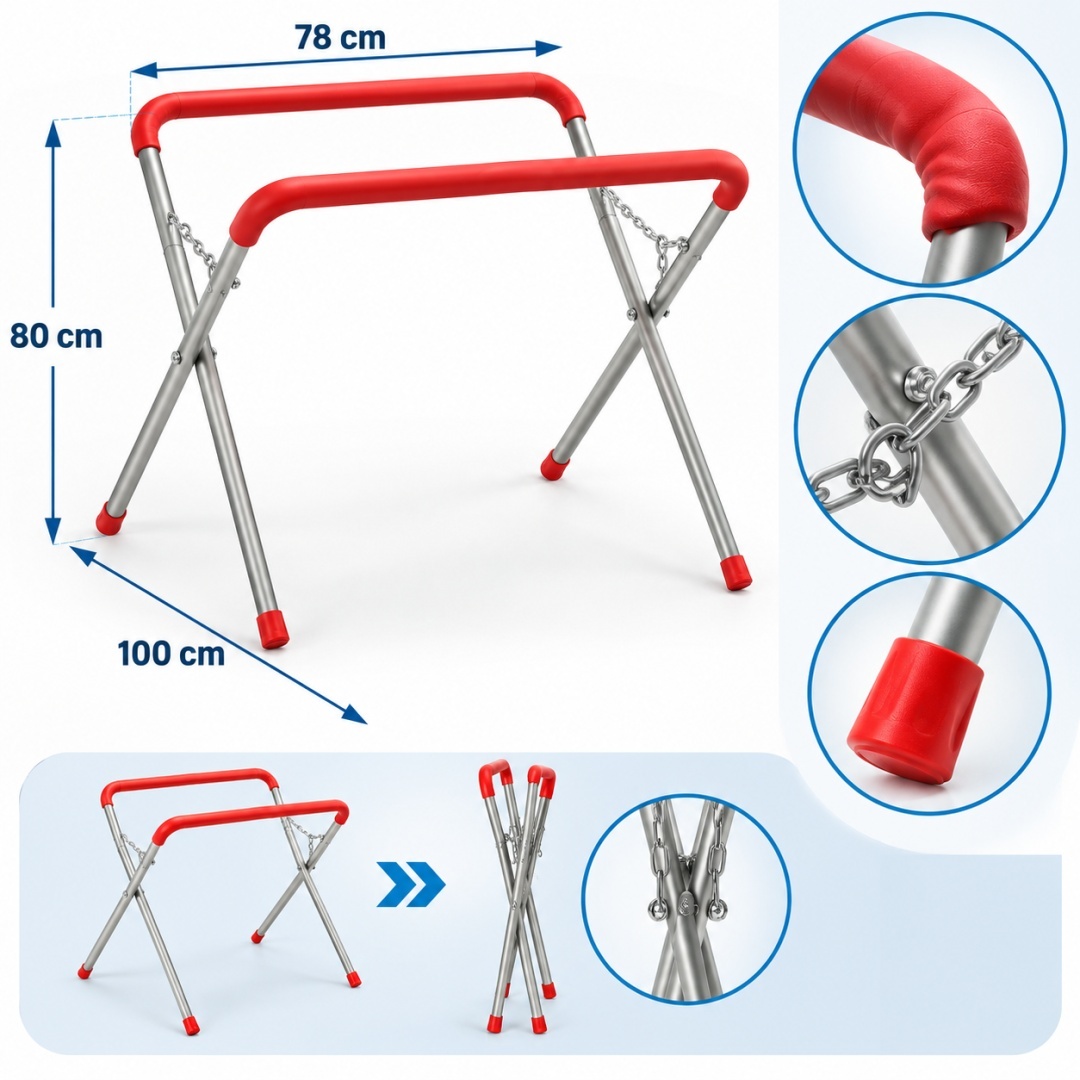 Servisní stojan / podpůrná koza s měkkou podložkou – BITUXX M19582
